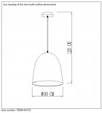 Подвесной светильник Lucide 76361/01/72 WOODY