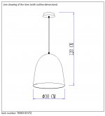Подвесной светильник Lucide 76361/01/72 WOODY