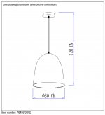 Подвесной светильник Lucide 76459/30/02 CALAIS