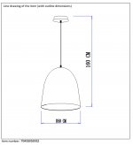 Подвесной светильник Lucide 76459/50/02 CALAIS