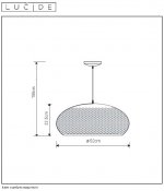 Подвесной светильник Lucide 76463/53/36