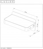 Светильник настенный бра Lucide 77280/05/31 ATKIN