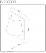 Настенный светильник бра Lucide 77281/01/36 IDAHO
