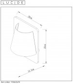Настенный светильник бра Lucide 77281/01/70 IDAHO