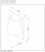 Настенный светильник бра Lucide 77281/01/76 IDAHO