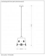 Подвесной светильник Lucide 77371/01/68 DEBORAH