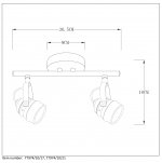 Потолочный светильник Lucide 77974/10/17 CIGAL