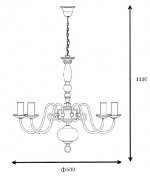 Люстра Lucide 78362/05/21 BARROCCO