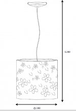 Подвесной светильник Lucide 78372/38/31 MARGUERITE 