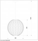 Подвесной светильник 78383/40/30 TAHAR Lucide