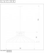 Подвесной светильник 78425/65/31 HOTT Lucide