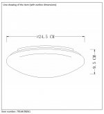 Потолочный светильник Lucide 79164/08/61 BIANCA/LED