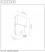 Светильник бра с USB зарядкой Lucide 79200/08/31