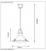 Подвесной светильник Lucide 79459/25/36 TONGA