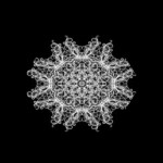 Светящаяся люстра «Снежинка» 20W 1200Lm