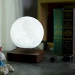 Светильник настольный Gauss 3D Луна 2W 3000K/4000K 220-240V D14см левитация LED (LV001)