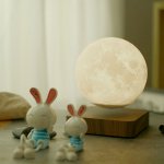 Светильник настольный Gauss 3D Луна 2W 3000K/4000K 220-240V D14см левитация LED (LV001)