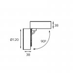 M03-0102 black светильник  потолочный Italline