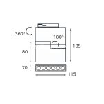 M03-043 black светильник для однофазного трека Italline