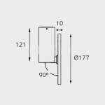 M03-096 black светильник  потолочный Italline