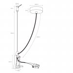 Заглушка с проводом подвесная для 7554/7555 HANOK 7557 Mantra