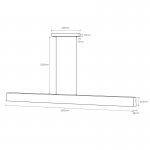 Линейный подвесной светильник HANOK 7546 Mantra