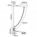 Соединитель с проводом подвесной для 7554/7555 HANOK 7559 Mantra