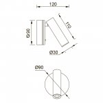 Настенные светильники Mantra 8834 PREA