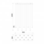 8936 Люстра подвесная БЕЗ плафонов (14) ANDROMEDA