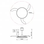 9006 Люстра-вентилятор SLIM FAN