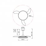 9008 Люстра-вентилятор SLIM FAN mini