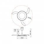 9011 Люстра-вентилятор NISEKO FAN M
