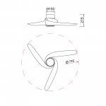 9061 Люстра потолочная-вентилятор GROENLAND XS