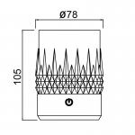 9084 Стакан-светильник LAX