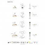 9090 Люстра-вентилятор NISEKO FAN XS