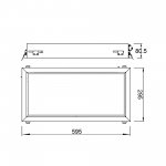 9094 Встраиваемое светодиодное окно BLUE SKY