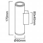 9099 Настенный уличный светильник PERE