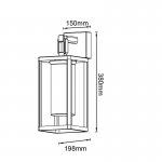 9113 Настенный уличный светильник ALPS