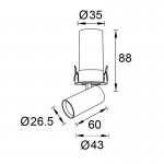 9138 Встраиваемый светильник GARDA