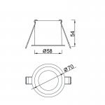 9233 Встраиваемый светильник MALT