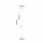 9278 Наземный уличный светильник GANT