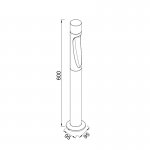 9285 Наземный уличный светильник ARAN