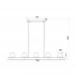 9435 Люстра подвесная ALABASTRO