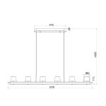 9436 Люстра подвесная ALABASTRO