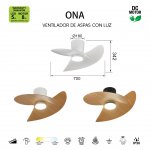 9470 Люстра потолочная-вентилятор ONA