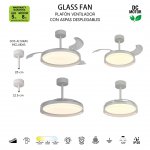 9525 Люстра потолочная-вентилятор GLASS FAN