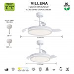 9549 Люстра потолочная-вентилятор VILLENA