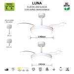 9666 Люстра потолочная-вентилятор LUNA