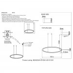 Люстра Crystal Lux MANZANA SP40W LED D1000 BLACK (2340/301)