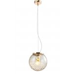 Светильник подвесной Crystal Lux MAYO SP1 D200 GOLD/AMBER (0940/201)